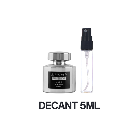 DECANT LATTAFA CONFIDENTIAL PLATINUM 5ML